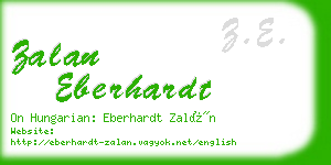 zalan eberhardt business card